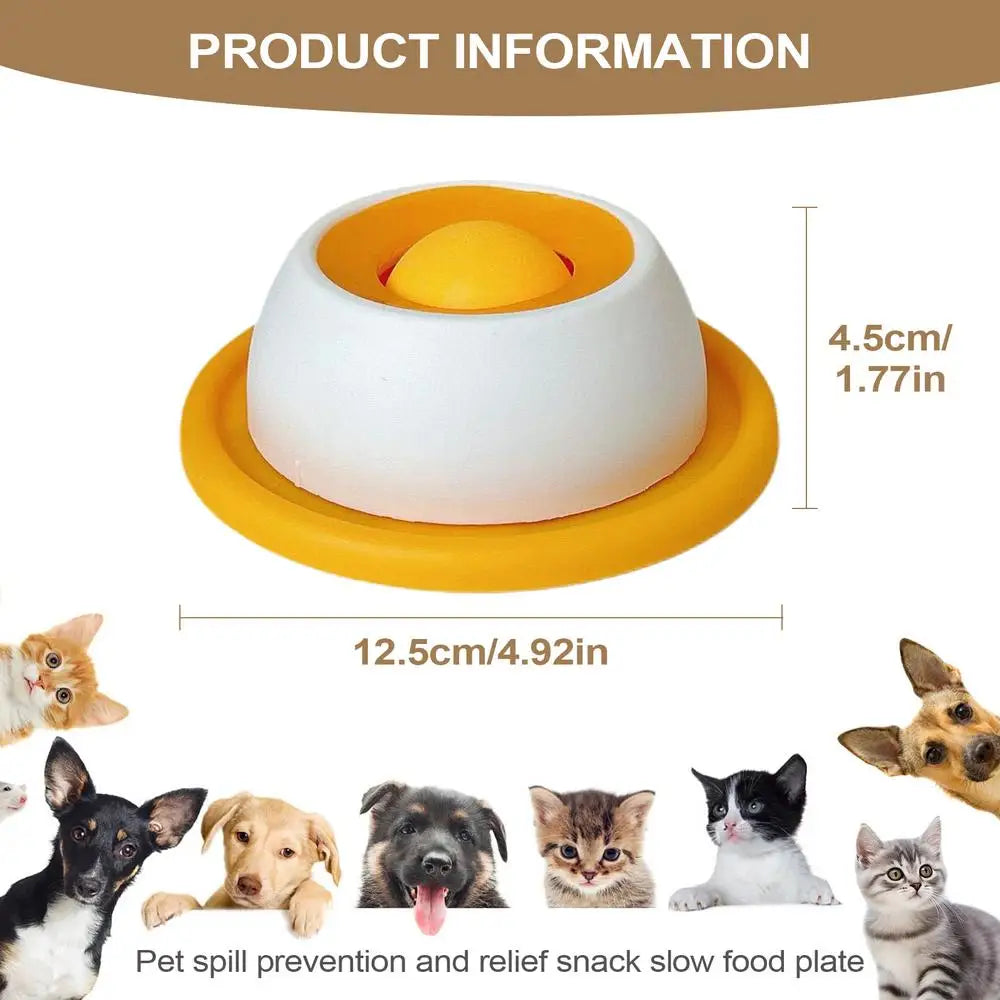 Pet Anti-Tumble Licking Toys Interactive Cats Dogs Slow Food Pet Treat Bowls Pet Supplies for Relaxation and Treats