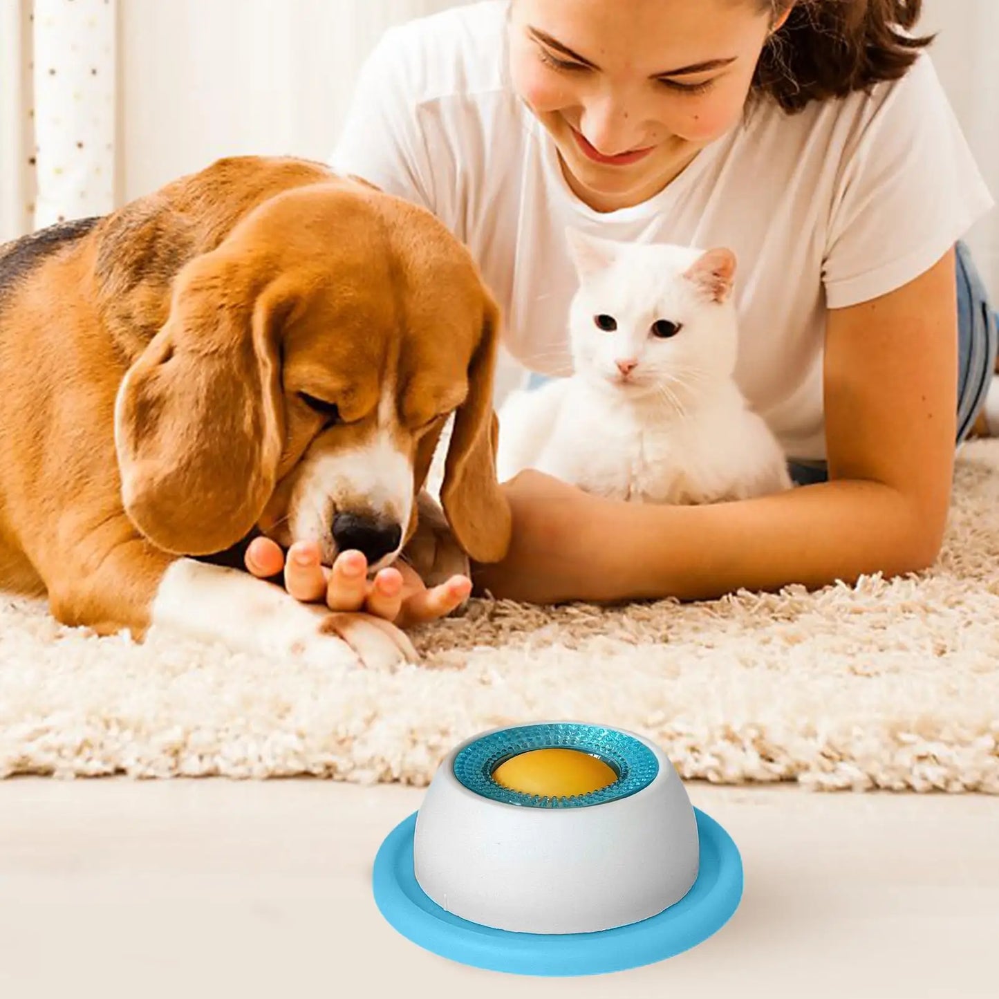 Pet Anti-Tumble Licking Toys Interactive Cats Dogs Slow Food Pet Treat Bowls Pet Supplies for Relaxation and Treats
